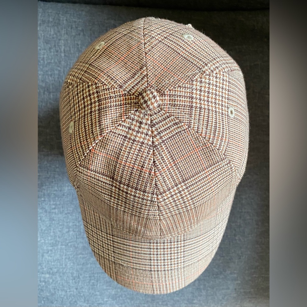 NWOT Loft Plaid Baseball Cap Vienna Khaki Women's